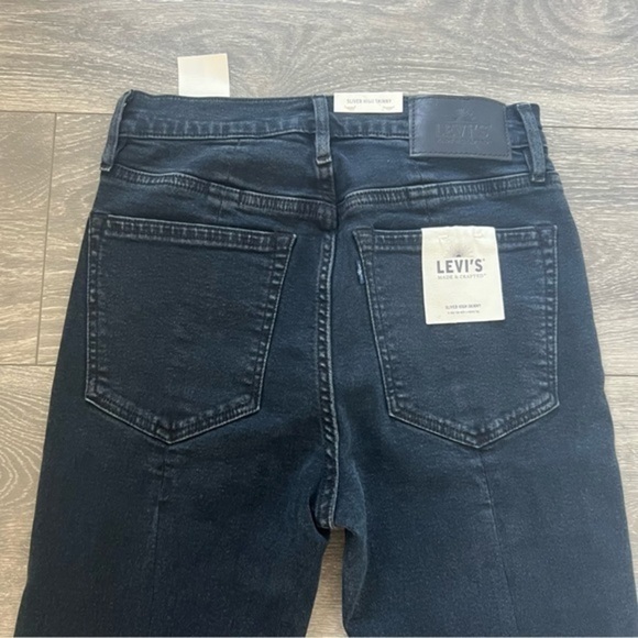 Levi's Made & Crafted Silver High Rise Skinny Jean - Picture 8 of 10